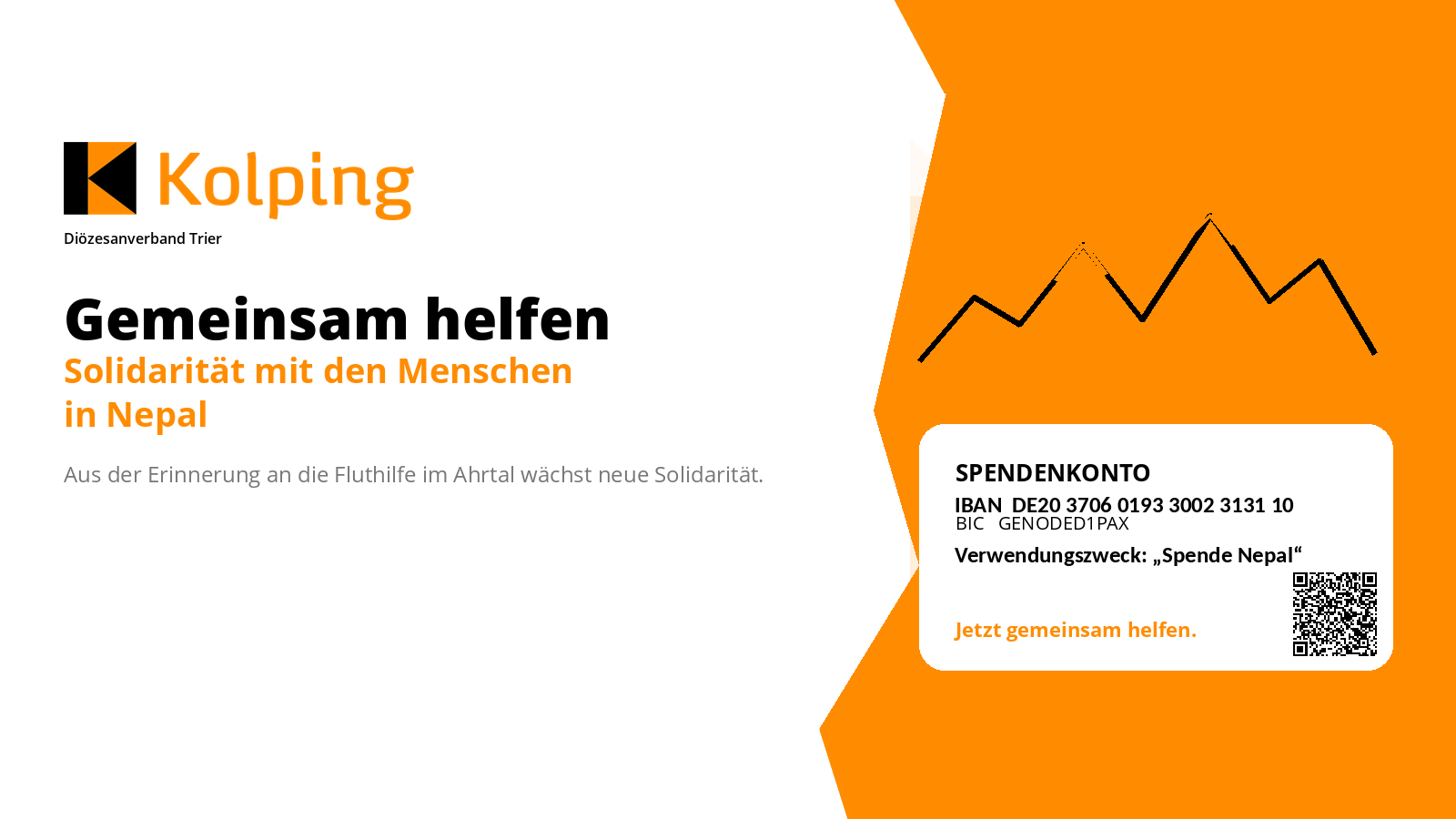 Das Bild gibt Infos zur Spendenaktion.
